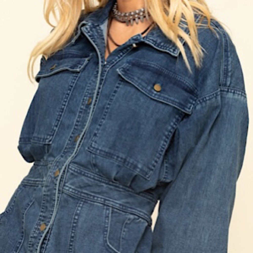 “NEW” Free People Indigo Bo Dress - Picture 2 of 8